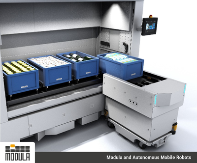 Modula 与 MiR 合作推出全自动化存储、拣货和物料搬运解决方案,加速实现仓库自动化